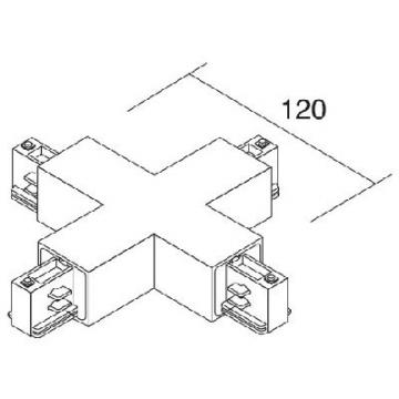  CONNECTEUR CROIX 023 - BLANC 