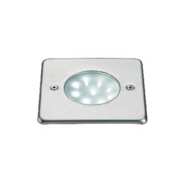  EGO CARRE 9 LED BLANC - INOX 