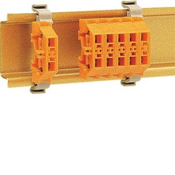  Mini Borne rail DIN 2,5 Orange 