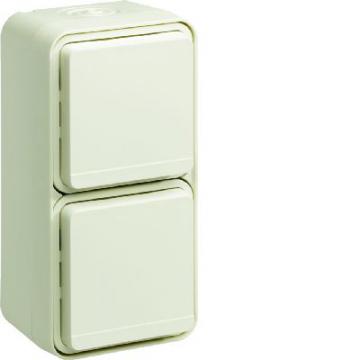  cubyko PC dble vert 2P+T blanc 