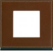  Plaque 1P coffee leather 