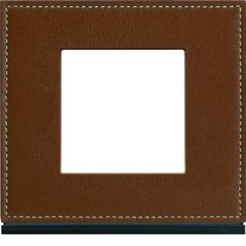  Plaque 1P coffee leather 