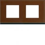  Plaque 2P H71 coffee leather 