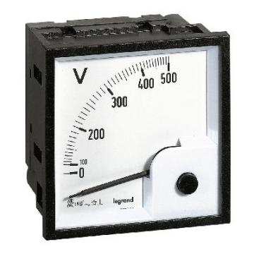  VOLTMETRE 500V FUT CARRE 