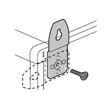  PATTE FIXATION MURALE METALL 