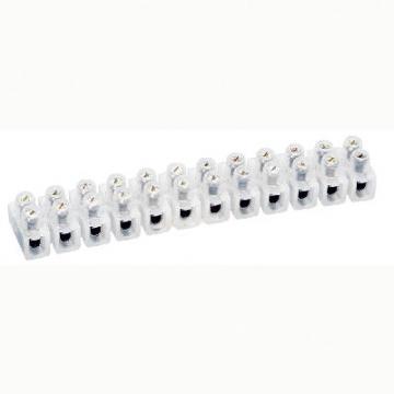  BARRETTE NYLBLOC 2,5MM2 BLANC 