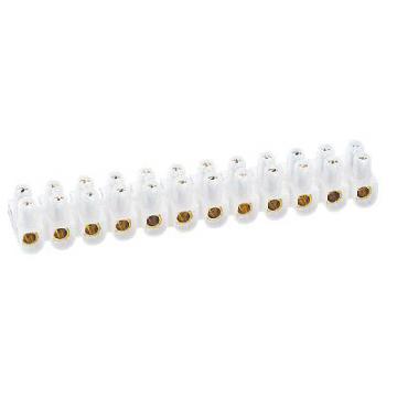  BARRETTE NYLBLOC 10MM2 BLANC 