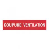  ETIQUETTE COUPURE VENTILATION 