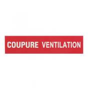  ETIQUETTE COUPURE VENTILATION 