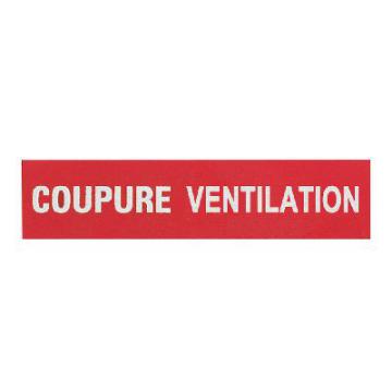  ETIQUETTE COUPURE VENTILATION 