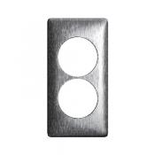  PLAQUE 2P 57MM  ALUMINIUM 