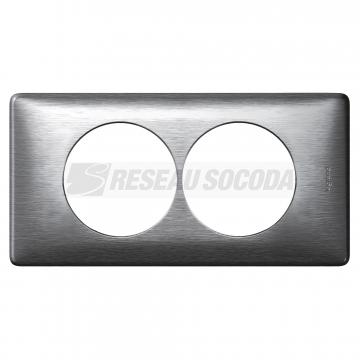  PLAQUE 2P 57MM  ALUMINIUM 