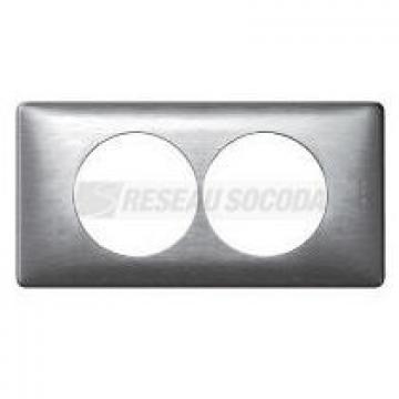  PLAQUE 2P 57MM  ALUMINIUM 