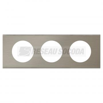  PLAQUE 3P  INOX BROSSE 