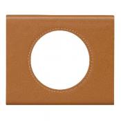  PLAQUE 1P CUIR CARAMEL 