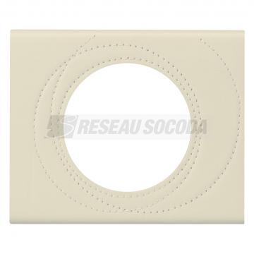  PLAQUE 1P CUIR PERLE COUTURE 