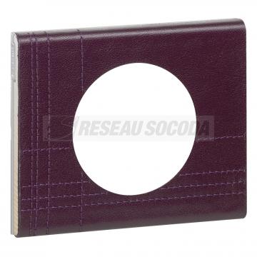  PLAQUE 1P CUIR POURPRE COUTURE 