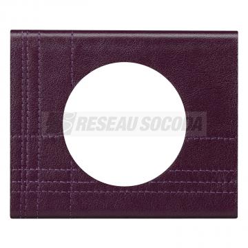  PLAQUE 1P CUIR POURPRE COUTURE 