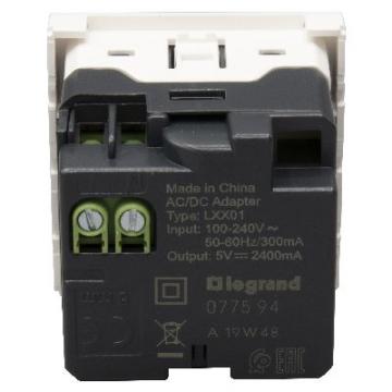  CHARG 2M 2USB A+A 3A 15W BL 