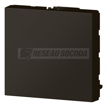  OBTURATEUR PLAQUE 2M NOIR MAT 