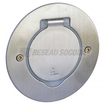  RJ45 SOL RONDE INOX BROSSE 