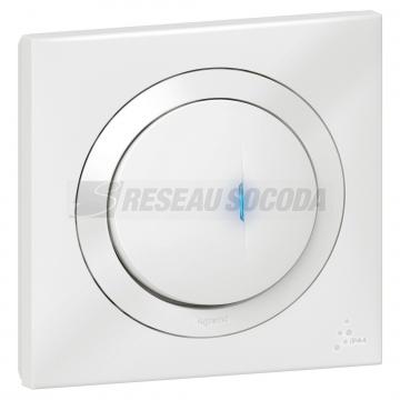  POUSSOIR LUM IP44 BLANC 