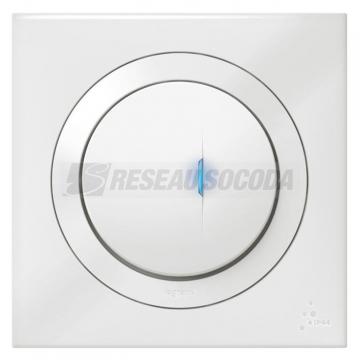  POUSSOIR LUM IP44 BLANC 