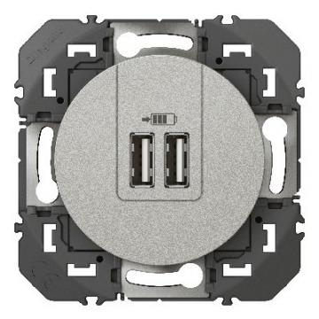  CHARG 2USB A+A 3A 15W ALU 