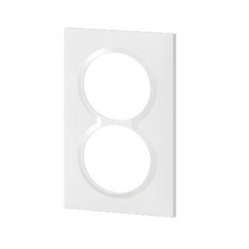  PLAQUE 2P 57MM BLANC 