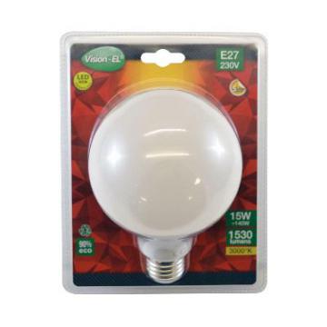  LED 15 W GLOBE E27 3000K 