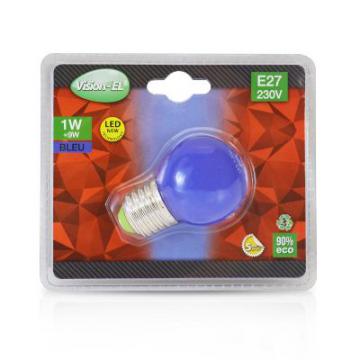  LED 1 W BULB E27 BLEU 