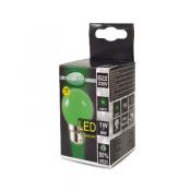  LED 1 W BULB B22 VERTE BX 