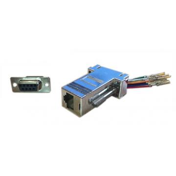  Adaptateur blind DB 9 F - RJ4 