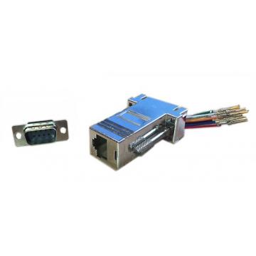  Adaptateur blind DB 9 M - RJ4 