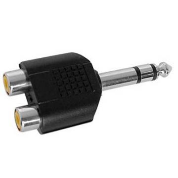  Adaptateur stro 2 x RCA F / 