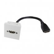  Plastron 45x45 HDMI 2.0 F/F - 