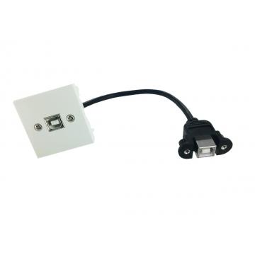  Plastron 45x45 USB2.0 B F vers 