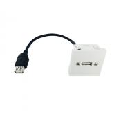  Plastron 45x45 USB2.0 A F vers 