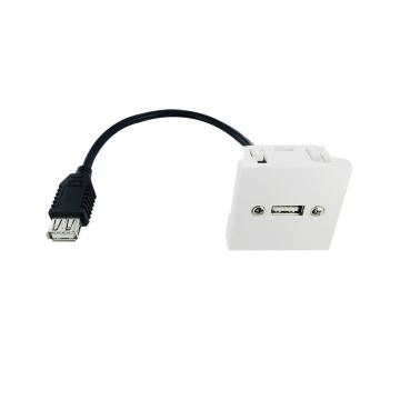  Plastron 45x45 USB2.0 A F vers 