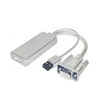  Adaptateur VGA+USB M vers HDMI 