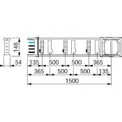  lm.dr.250A - 1,5m - 6 fen. 