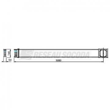  lm.dr.400A 5m 3L+N+PE transp 