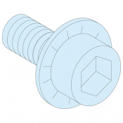  20 vis M6x12 + rond. pour JdB 