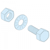  boulons M6x20 pour barre 5mm 