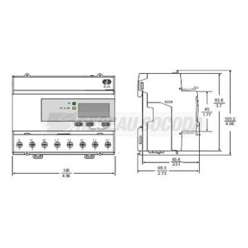  Transfo TC ouv 250mm 600V 5kA 