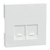  Enjo simple RJ45x2 blanc lotus 