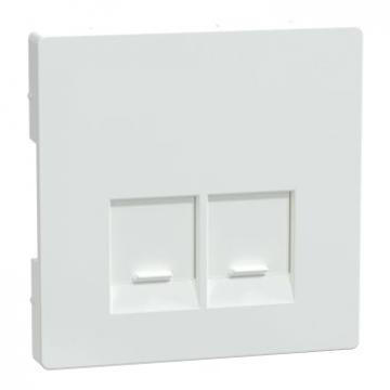  Enjo simple RJ45x2 blanc lotus 