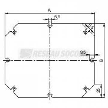  PLATINE TOLE 192X164 