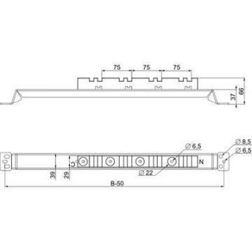  SUPP.BAR.VERTIC.3200A 400 