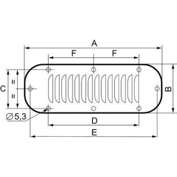  GRILLE METAL.DEC.317X120 